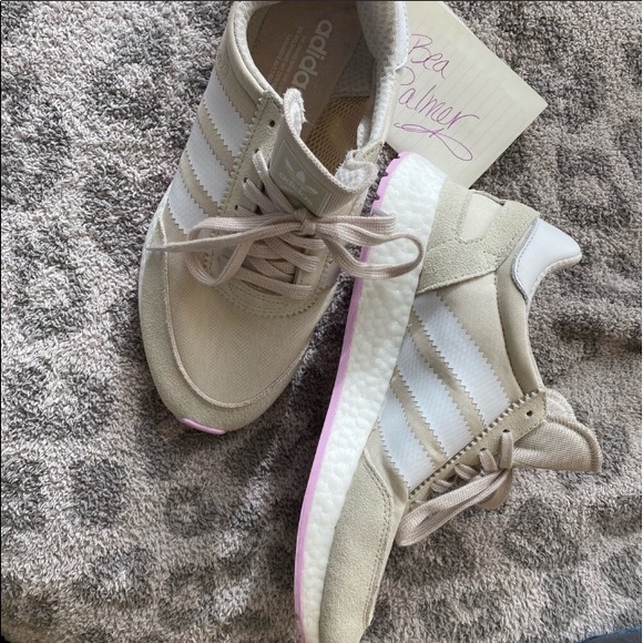 Women’s Adidas I-5923 Shoes Beige/Crystal White/Lilac B37973 - Picture 8 of 11